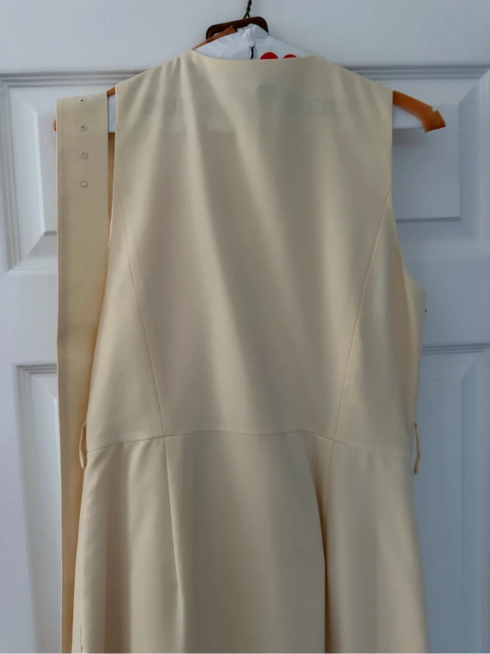 J. Crew Ivory Trench Wool Dress in Super 120s